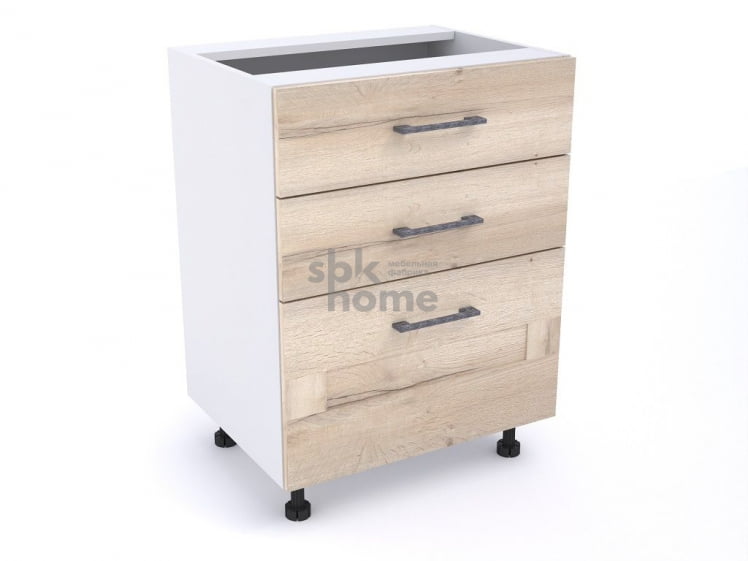 Стол с ящиками СЯ-60, Дублин (600*470*820) Дуб галифакс белый, 21617 _0