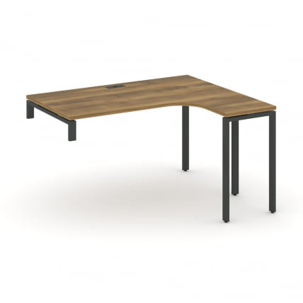 Стол-надставка на опорную тумбу (правый) CONCEPT CN.OSAN-003(R) Сандал Янтарный Черный_0