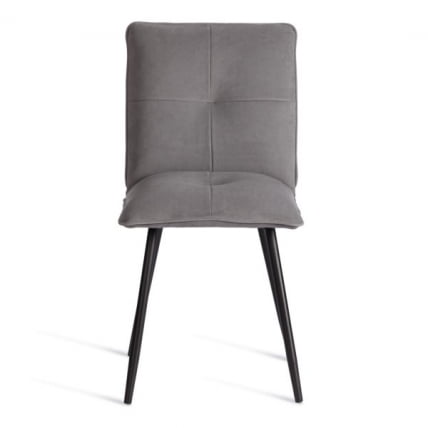 Стул обеденный Sweet велюр, серый/черный, 29, 46х55х88_5