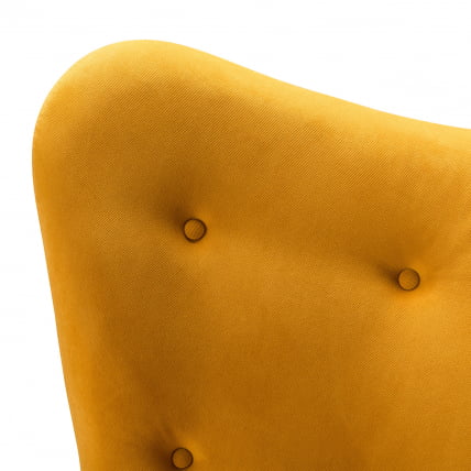 Кресло Хайбэк желтый/нат.бук_6