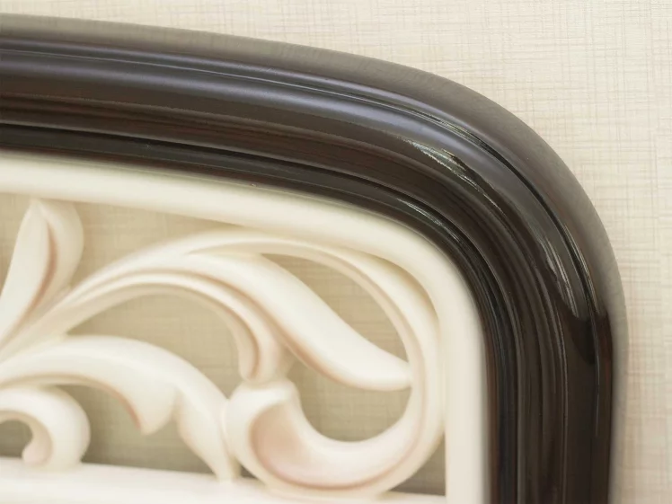 Кровать 160*200 Катрин 92.01 Дуб венге Белый песок Санчо крем_2