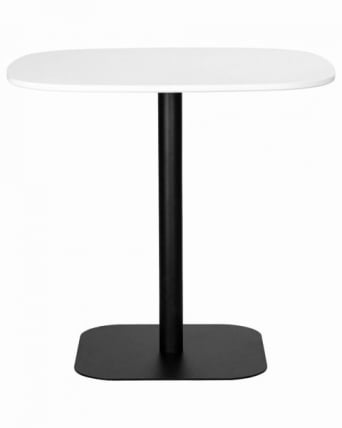 Стол обеденный DOBRIN OTIS (белая столешница, черное основание)_2
