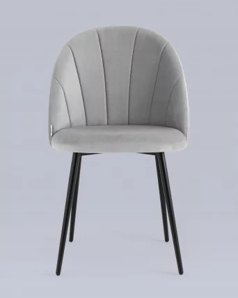 Стул для кухни Логан NEW велюр Светло-серый_3