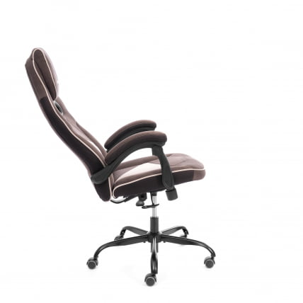 Кресло Arena metalBL велюр, коричневый/бежевый, 6/7_2