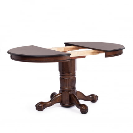 Стол круглый раскладной Rochester -STC- (4260-STC) дерево гевея/мдф, 106 (150) х 106 х 75 см, Tobacco_3