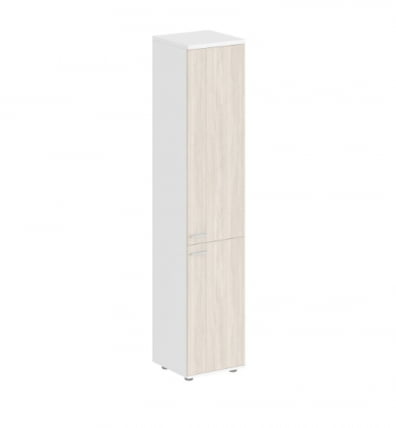 Шкаф высокий правый Sigma SG.802.WH.OL.OL.R Белый Дуб светлый_0