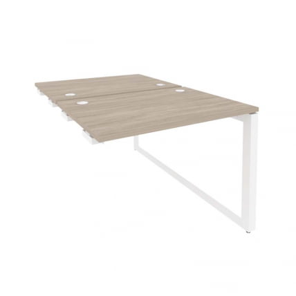 Стол-приставка двойной на О-образном м/к к опорым элем. ONIX O.MO-D.SPR-1.7 Дуб Аттик/Белый_0