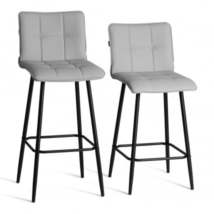 Полубарный стул Bari/Бари экокожа , черный, 42х55х99 см_14