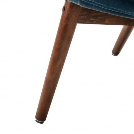 Кресло Хайбэк синий/т.орех_9