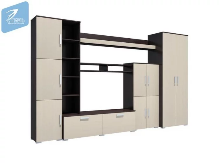 Гостиная Атлантида 5 Венге Дуб молочный_1