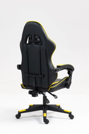 Кресло спортивное TopChairs Shadow черно-желтый_4