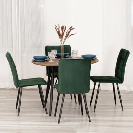 Стул обеденный Bari LT, велюр, Deep Forest (изумруд), 41х55х89 см_7