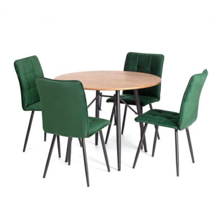 Стул обеденный Bari LT, велюр, Deep Forest (изумруд), 41х55х89 см_6