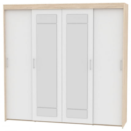 Шкаф-купе T-5-230х235х45-M(ДСС-Белый-2)_0