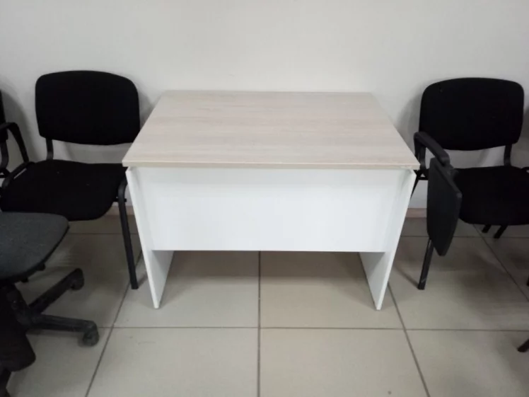 Стол прямой Deka ЛДСП каркас 75.07.12 Дуб Сантана светлый/Белый_4