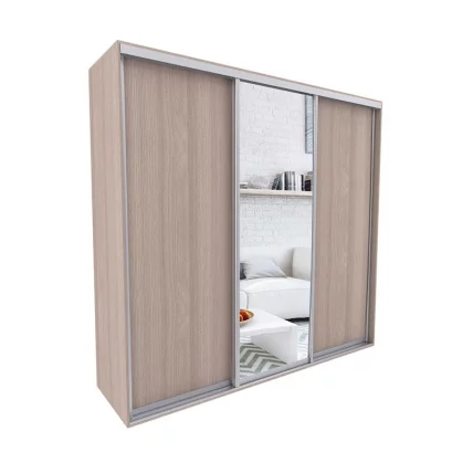 Шкаф-купе 3-х дверный Акцент-Сим ДЗ 1500х600  Ясень шимо светлый_0