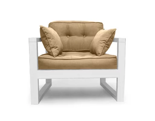 Диван одноместный DEmoku Д-1 бежевый_белый_0