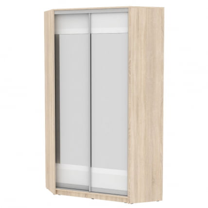 Шкаф-купе Белла(H10)2200х1153х1153(ДСС-Белый-D10D10)_0