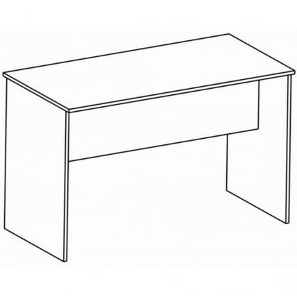 Стол рабочий с опорами Sigma SG.400.OL Дуб светлый_1
