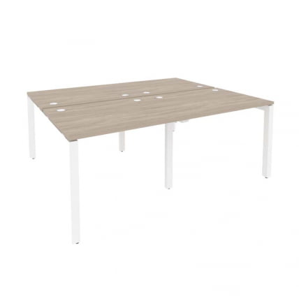 Рабочая станция на П-образном м/к ONIX O.MP-D.RS-4.1.8 Дуб Аттик/Белый_0