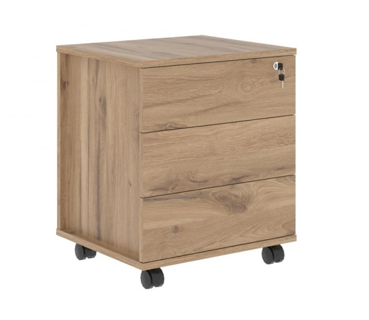 Тумба мобильная EDIS EMC-3D.A Дуб Денвер светлый_0