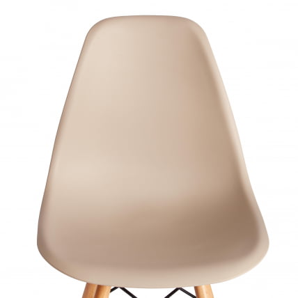 Стул CINDY (EAMES) (mod. 1801) дерево бук/металл/сиденье пластик, 45x51x82 см, Beige (Бежевый)_5