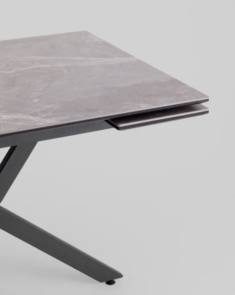 Стол раскладной Marmer 120-180*80*76 см керамика антрацит_7