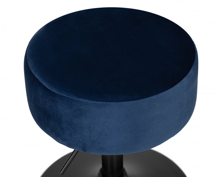 Пуф DOBRIN DANNY BLACK (синий велюр (MJ9-117))_1