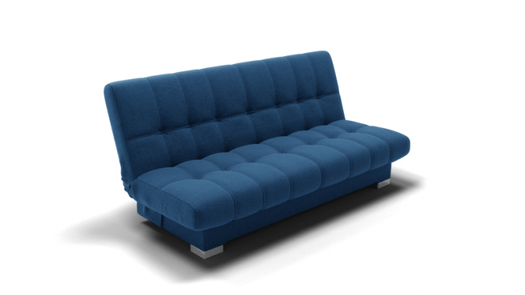 Диван Хьюстон-1 (ЗР) Цвет фасада: Синий; Тип: Прямой; Материал фасада: Металл/Велюр_0
