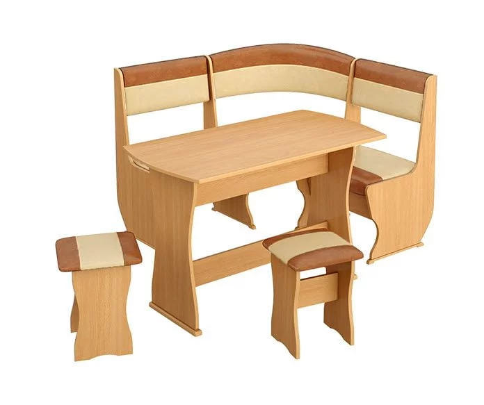 Кухонный уголок Уют - 1К мини ЛЮКС МФ-101.005 Бук,коричневый/бук_0