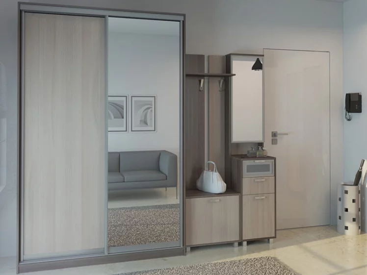 Тумба с зеркалом WEST Модуль 3 Ясень шимо св/ясень шимо темн_3