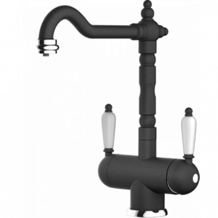 Смеситель Омоикири Амагасаки-Бл Латунь/Гранит/Черный / Omoikiri Amagasaki-Bl_0