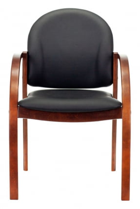 Кресло для посетителя Бюрократ Джуно Черный_1