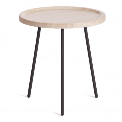 Столик кофейный LANCOME металл / МДФ, 45 х 45 х 45 см, дуб санремо/черный_4