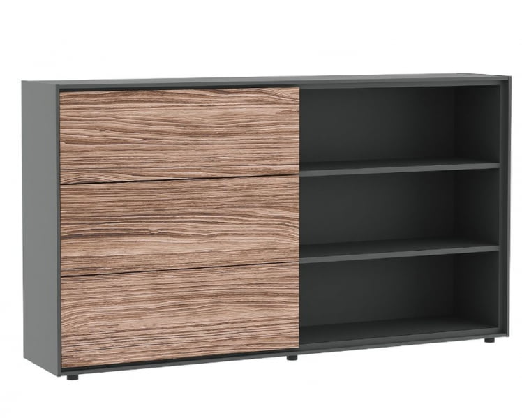 Шкаф со слайд-дверью DALI DLI37252132 Орех Антрацит_0