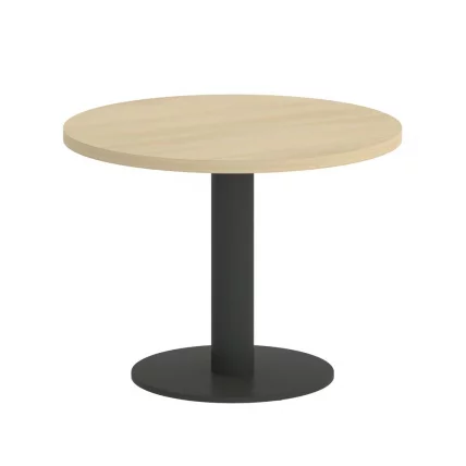 Стол журнальный круглый HOME OFFICE VR.SP-5-60.1G Акация Лорка/Антрацит металл_0