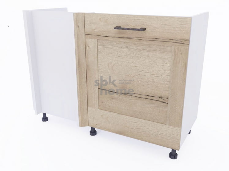 Стол под мойку угловой СМУ-120 правый, Дублин (1100*470*820) Дуб галифакс белый, 21675 _0