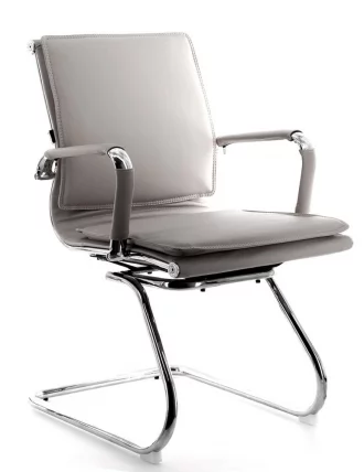 Кресло для посетителей Нерей CФ экокожа Серый / Nerey CF_1