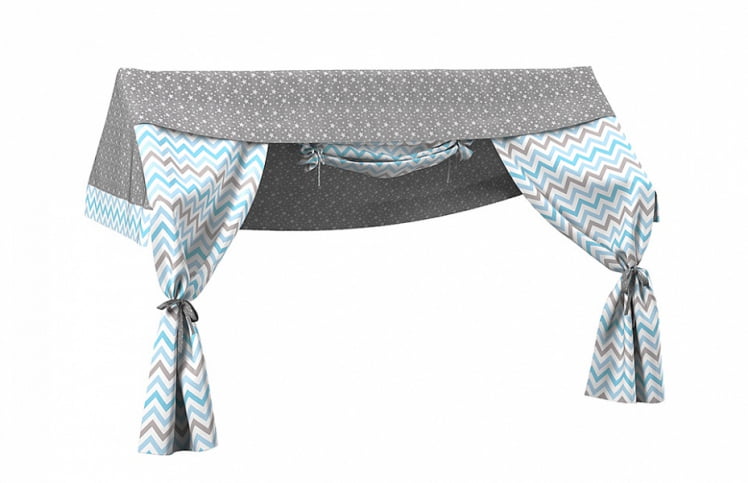 Балдахин для кровати с надстройкой Соня Небесный_0