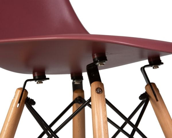 Стул обеденный DOBRIN DSW (ножки светлый бук, цвет сливовый (R-13)) 4 шт_7