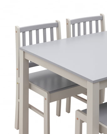 Обеденная группа ASTRID белый/серый_1