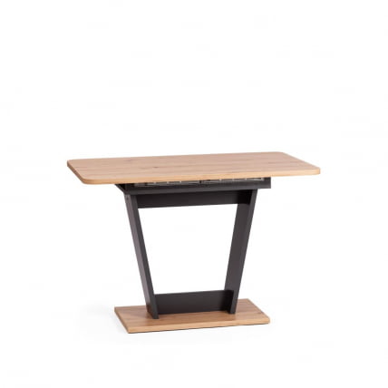 Стол обеденный FOX раздвижной ЛДСП, 68.6x110-145x75 см, Дуб артисан/Графит_2