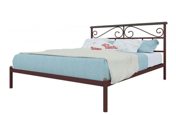 Кровать Эсмеральда 1200х2000 Коричневая_0