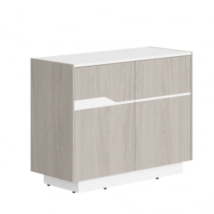 Комод с распашными дверями Line СФ-572101 Дуб серый Белый_0