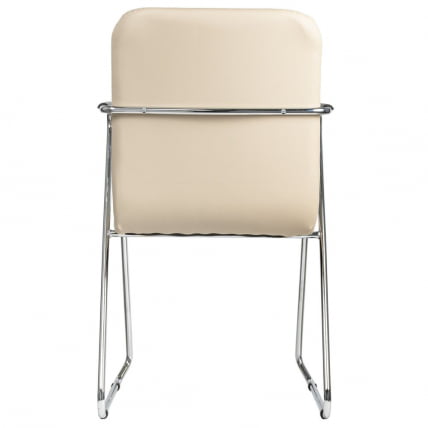 Кресло для приемных и переговорных BRABIX Visit CF-101 экокожа Бежевый_2