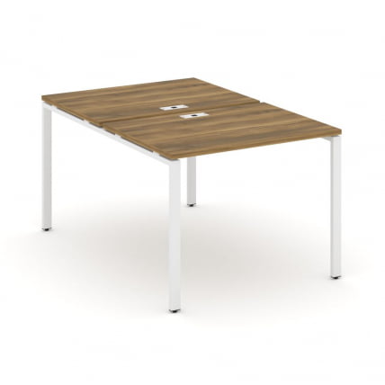 Рабочая станция двухсторонняя на 2 места CONCEPT CN.DRS-001 Сандал Янтарный Белый_0