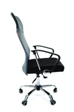 Кресло руководителя CHAIRMAN 610 Серый черный_2