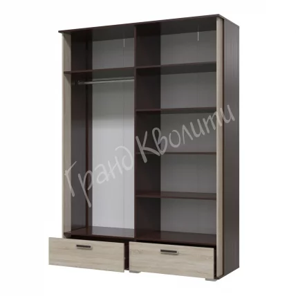 Шкаф Даллас 4-4818 Дуб Сонома Венге_1