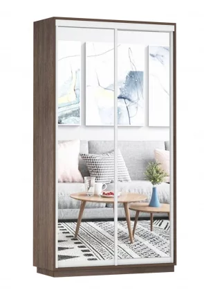 Шкаф-купе двухдверный Экспресс Дуо Экспенс 1200х2200h Венге_0