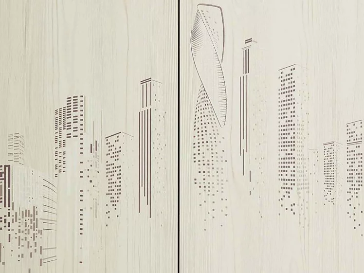 Шкаф для одежды Мегаполис 55.01.1 Сосна Астрид_2